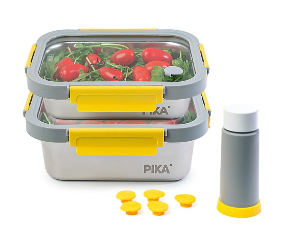 Boite sous vide alimentaire Pika inox 820 ml + 1200 ml
