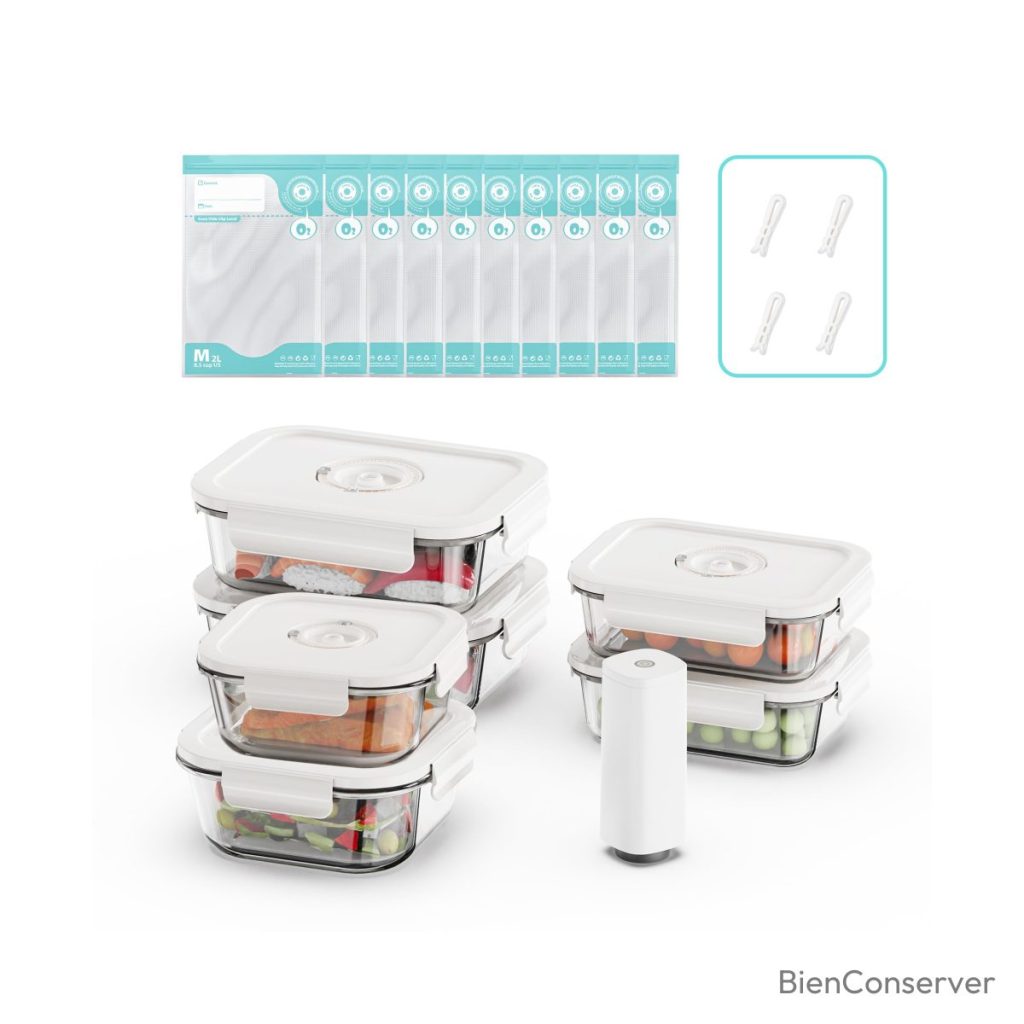 Boîte sous vide Hermétique Verre Pompe Électrique 6 pièces
