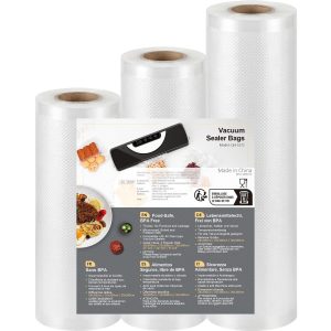 Rouleau sac sous vide 3 rouleaux 28 25 20 cm sans BPA